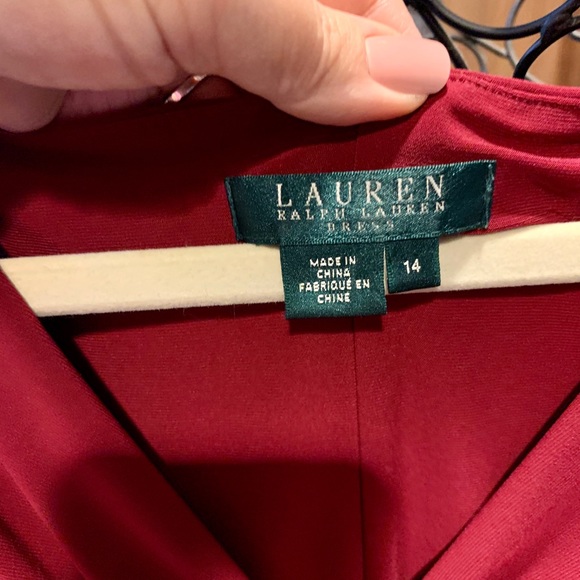 Ralph Lauren Bordeaux Jersey Dress - Picture 4 of 7